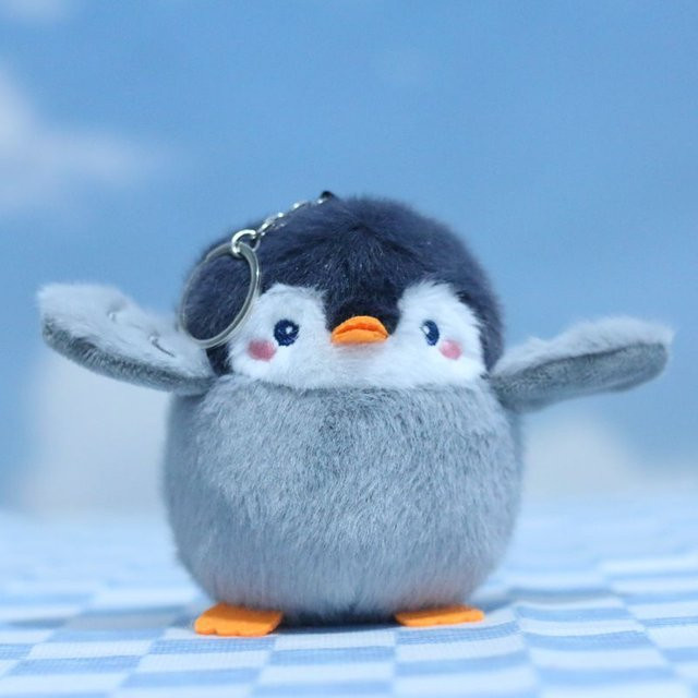 Vogel Plüschtier, Papagei Pinguin Kuscheltiere Schlüsselanhänger, 1-teiliges Set - Bild 1