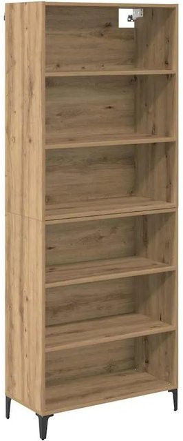 vidaXL Highboard Artisan-Eiche in Braun aus Holzwerkstoff, B/T/H: 69,5 x 34 x 180 cm - Bild 1