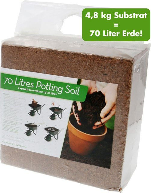 Kokos-Faser Pflanzerde mit 70 Liter Volumen - Bild 1