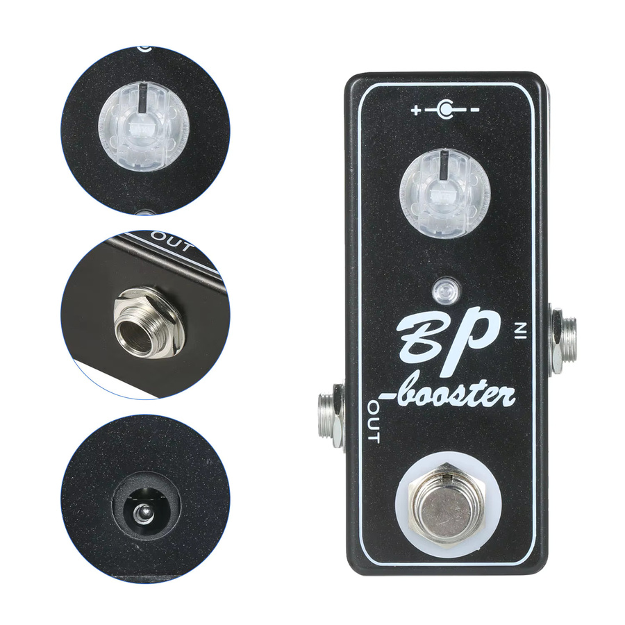 MOSKY BP Booster Audio Clean Boost Gitarrenpedal in Schwarz mit True Bypass Switching für Gitarre, Bass und Elektroakustik - Bild 4