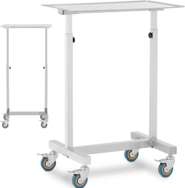 Steinberg Systems Instrumentenwagen aus Stahl in Weiß, rollbar und abschließbar, B/T/H: 60 x 40 x 120 cm - Bild 1