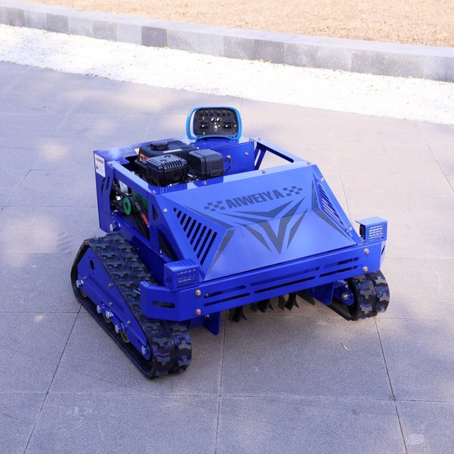 AIWEIYA Multifunktionaler Raupen-Rasenmäher und Garten-Rasentrimmer in Blau - Bild 1