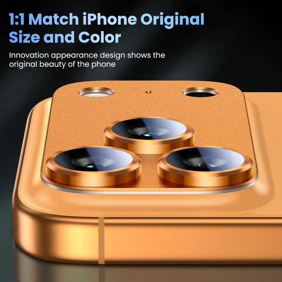 DYM Metall-Hartglas Rückkamera-Schutzfolie für iPhone 17 Pro Max in Blau - Bild 3