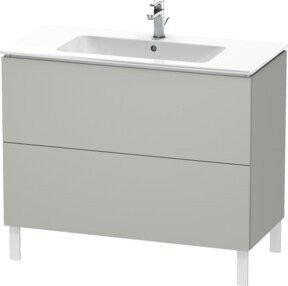 Duravit Waschtischunterschrank L-Cube in Grau mit 2 Auszügen, stehend, B: 102 cm, T: 48,1 cm, H: 70,4 cm - Bild 1