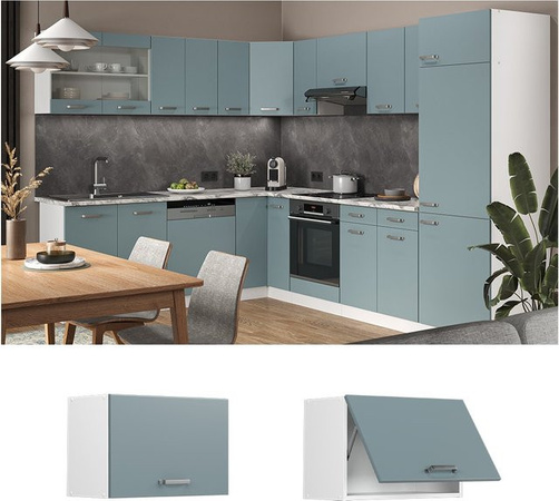 Vicco R-Line Hängeschrank Küchenschrank modern Blau-Grau/Weiß B: 60 cm, H: 40 cm, T: 31 cm