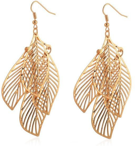 Wucifang Jewelry Ohrringe, Zinklegierung, beige, Damen - Bild 1