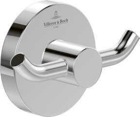 Villeroy & Boch Doppel-Handtuchhaken Elements Tender, rund, brushed gold, B: 7,6 cm, H: 5,4 cm, T: 3,2 cm - Bild 1