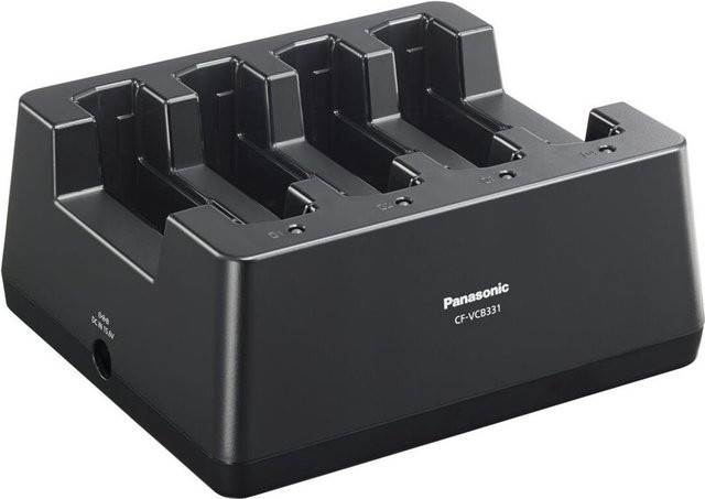 Panasonic CF-VCB331W Batterieladegerät in Schwarz für das gleichzeitige Laden von 4 Batterien mit 7,05 A - Bild 1