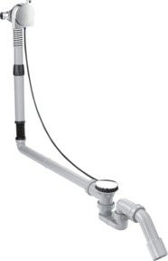 Hansgrohe Exafill S Komplettset für Wanneneinlauf und Ab-/Überlaufgarnitur in Chrom - Bild 1