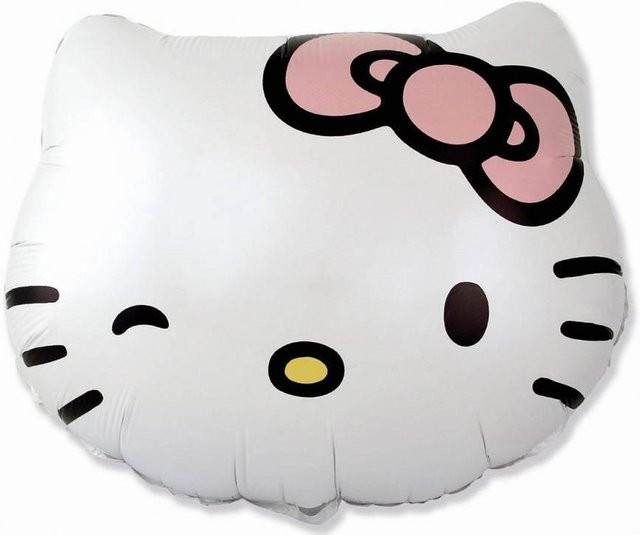 Folienballon Hello Kitty Kopf von Super Merchant in Weiß, Höhe: 60 cm - Bild 1