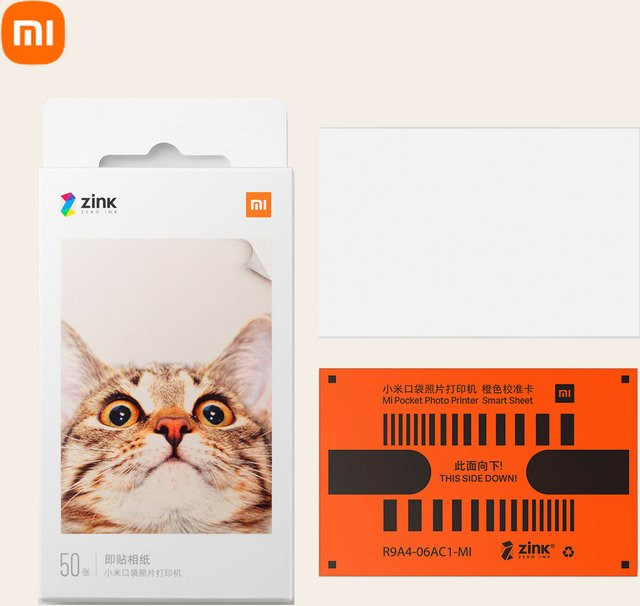 Xiaomi Pocket Printer ZINK Selbstklebende Fotodruckbögen Weiß für 3-Zoll Mini Fotodrucker - Bild 1