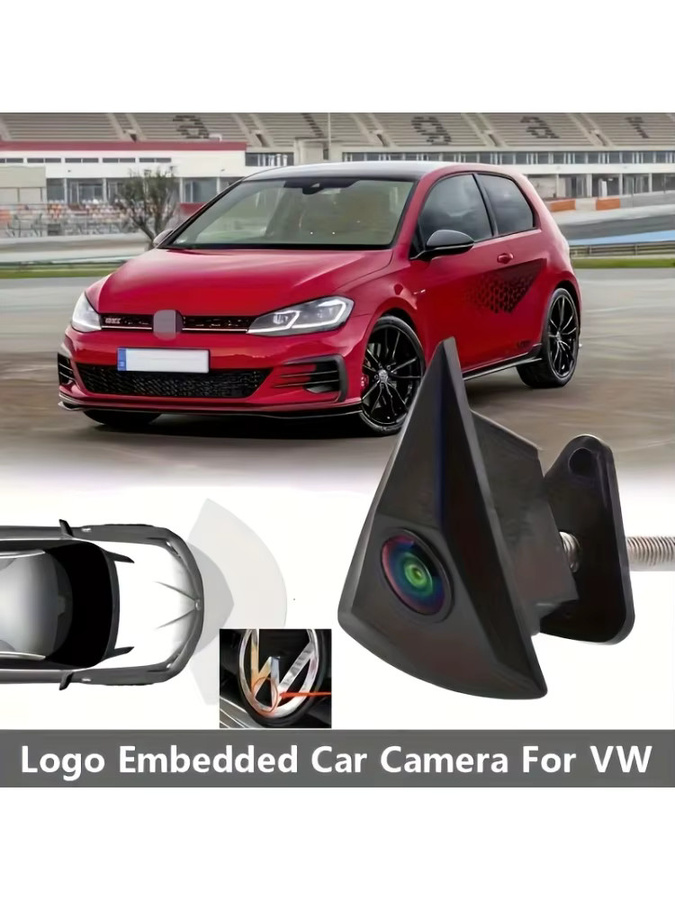 Bileeko CCD Frontansicht Autokamera in Schwarz für VW Tiguan Transporter T5 T6 Bora Golf Jetta Lavida GTI Santana - Bild 6