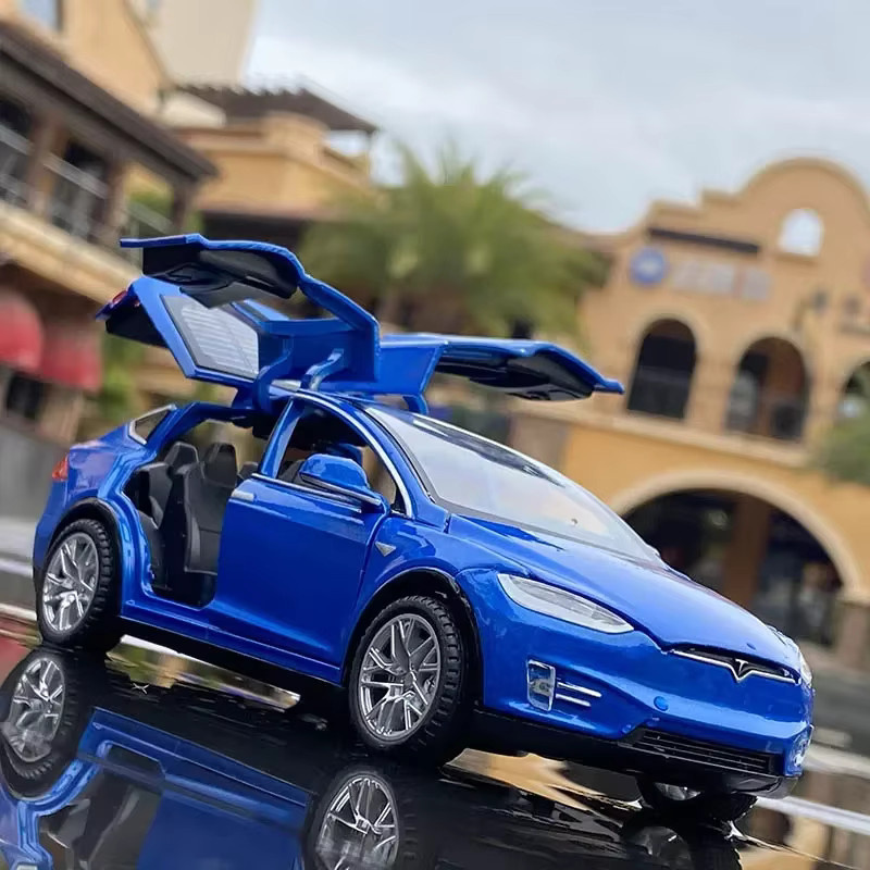 MINI AUTO Modell X Modell S, Spielzeug Fahrzeuge, 1:32, Metall, mit Sound und Licht - Bild 2
