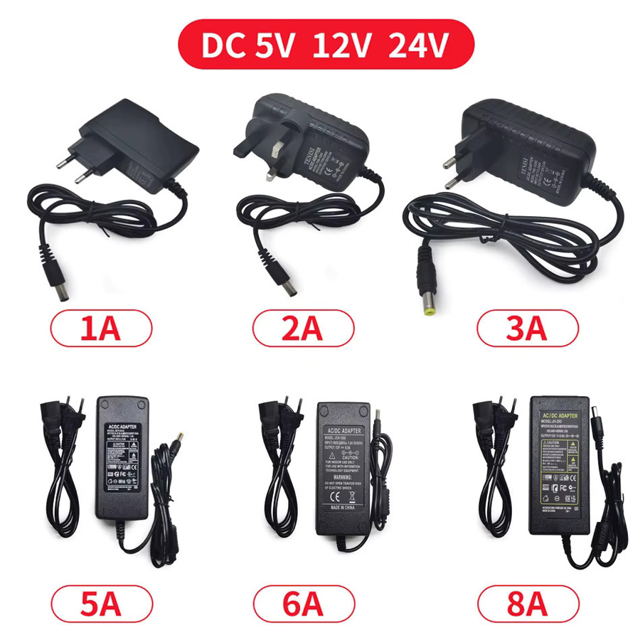 TiaoChongYi LED-Netzteil Schaltnetzteil für Beleuchtung und CCTV, AC 110V 220V zu DC 5V 12V 24V - Bild 1