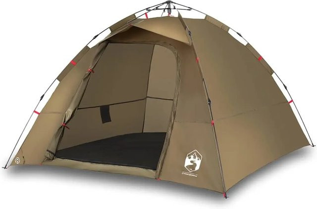 Furnicato Angelzelt Campingzelt Olivgrün H x B x T: 172 x 262 x 254 cm - Bild 1