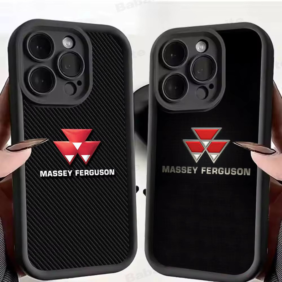 Massey Ferguson Silikonhülle für iPhone 11 bis iPhone 17 Pro Max Plus in Schwarz - Bild 2
