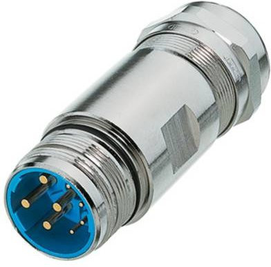 Weidmüller Sensor-Aktor-Steckverbinder M23 Stecker unkonfektioniert gerade silber - Bild 1