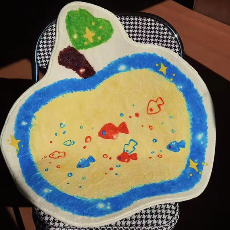 VIKAMA Cartoon Kreative Fußmatte Multicolor, weiche und wasserdichte Bodenmatte für Schlafzimmer und Badezimmer - Bild 3