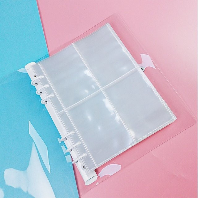10 Stück A5 Fotoalbum-Hüllen transparent als universelles Nachfüllpack mit 6-Loch-System für lose Blätter und Fotokarten - Bild 1