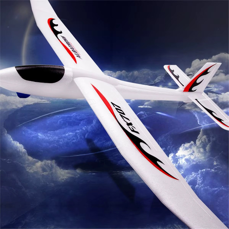 ABZJ FX707S Handstart-Gleiter aus Schaumstoff als DIY Flugzeugmodell für Kinder in Weiß - Bild 2