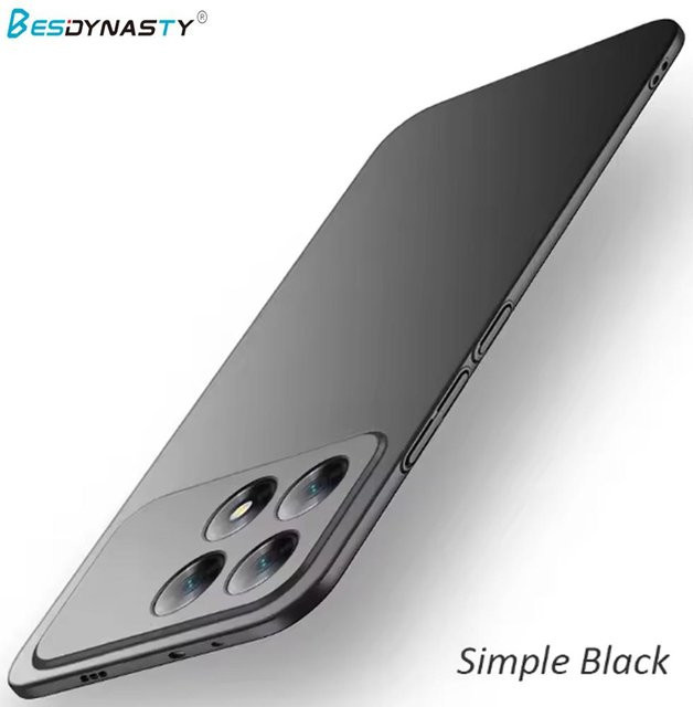 Ultra-dünne matte Hartschale für Xiaomi 13T Pro und POCO X7 Pro X6 Pro F6 F5 F4 F3 in Schwarz, 0,8 mm Schlanke Schutzhülle - Bild 1