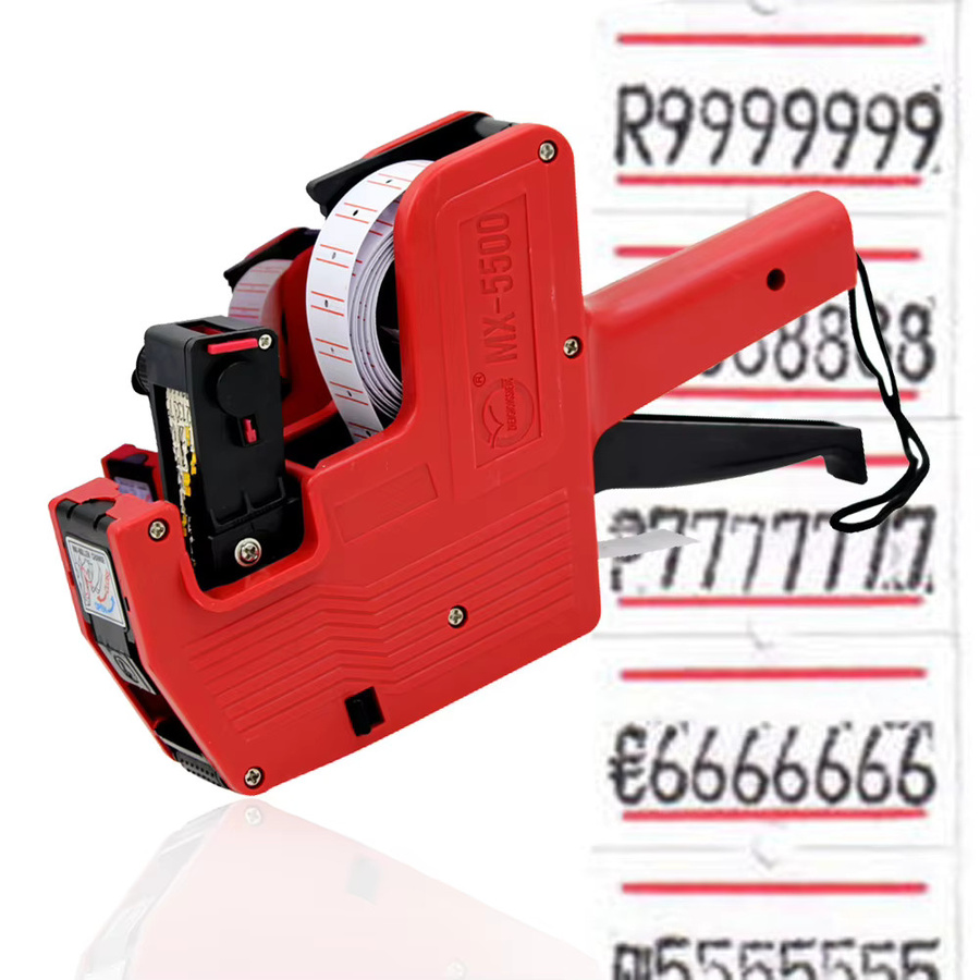 Digitale Handheld-Preispistole mit 8-stelliger Anzeige und 1-Zeilen-Etikettierung in Mehrfarben - Bild 2