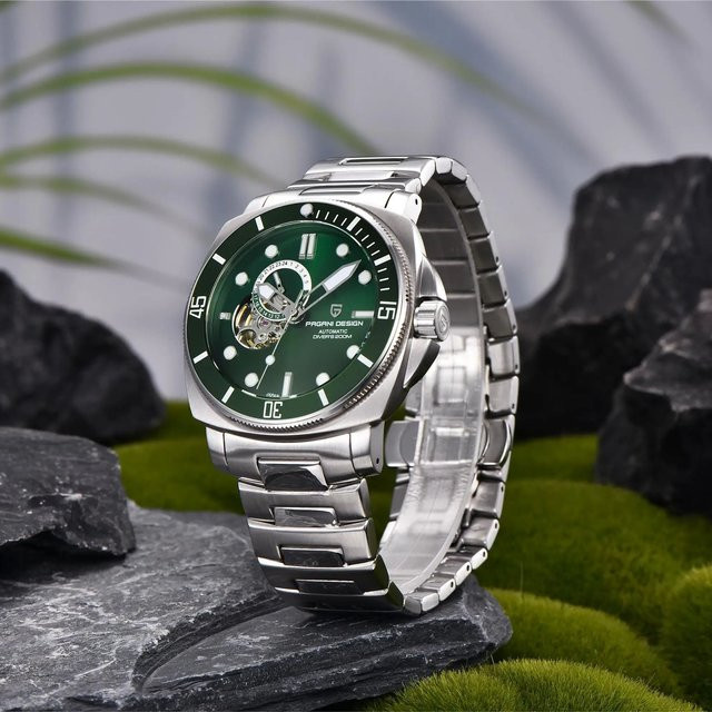 PAGANI DESIGN Armbanduhr Automatik, Edelstahl, Saphirglas, Herren - Bild 1