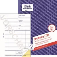 Avery Zweckform Rechnung 1730, Format A5, 1 Buch mit 80 Blatt, FSC-Papier, weiß/gelb - Bild 2