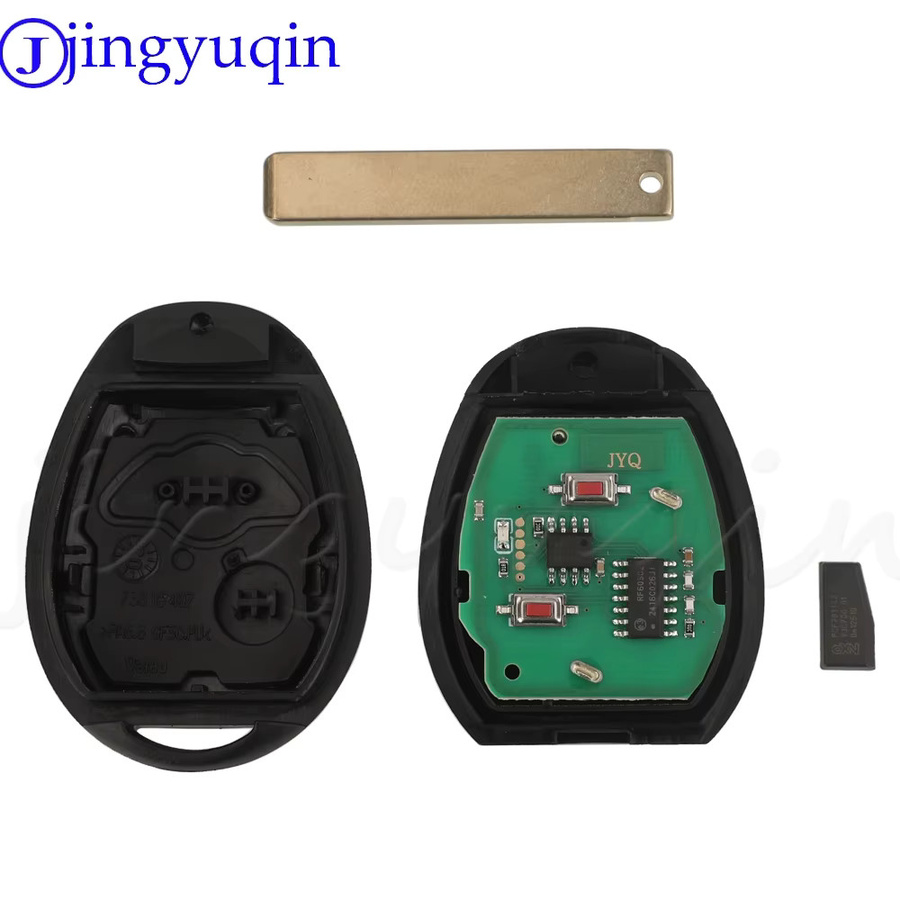 Jingyuqin Auto Fernbedienung mit 2 Tasten und PCF7931 Chip für BMW Mini Cooper S R50 R53 2002-2005 in Schwarz - Bild 4