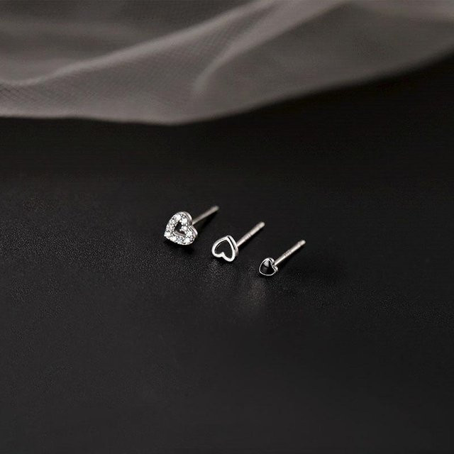 Mellowew Ohrstecker, Herz, Silber, Damen - Bild 1