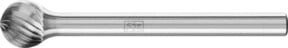 PFERD Hartmetall Frässtift Kugel KUD universal fein, Farbe: Silber, Kugel-Ø: 6 x 5 mm, Schaft-Ø: 3 mm - Bild 1