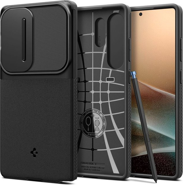 Spigen Optik Armor Schutzhülle für Samsung Galaxy S25 Ultra S938 in Schwarz - Bild 1