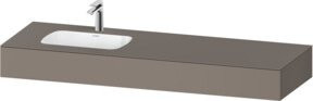 Duravit Qatego Einbauwaschtisch-Möbel-Set mit Waschbecken und Überlauf, B/T/H: 160 x 55 x 17 cm - Bild 1