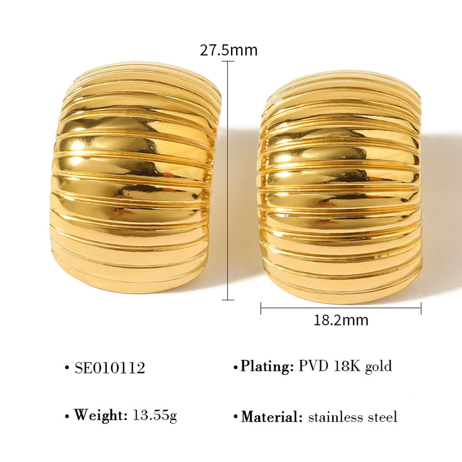 WILD & FREE Ohrstecker, 18 Karat vergoldeter Edelstahl, Gold, Damen - Bild 2