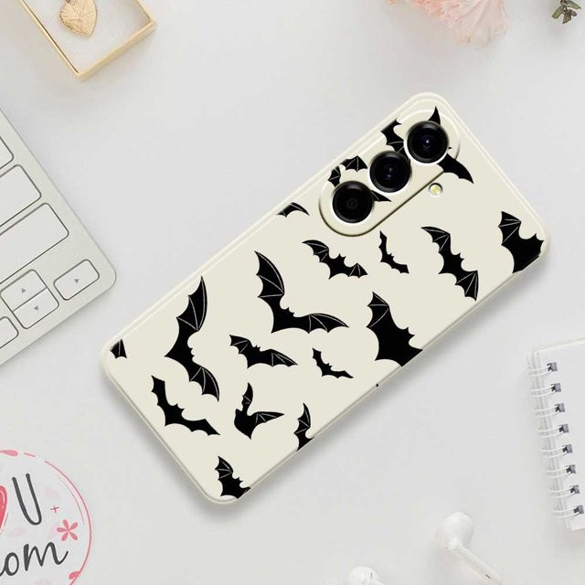 Bat Print Handyhülle für Samsung Galaxy A56 A55 A54 A53 A52 A36 A26 A16 A06 A35 A25 A15 A34 A24 A14 A33 A32 A23 A13 4G und 5G Modelle - Bild 1