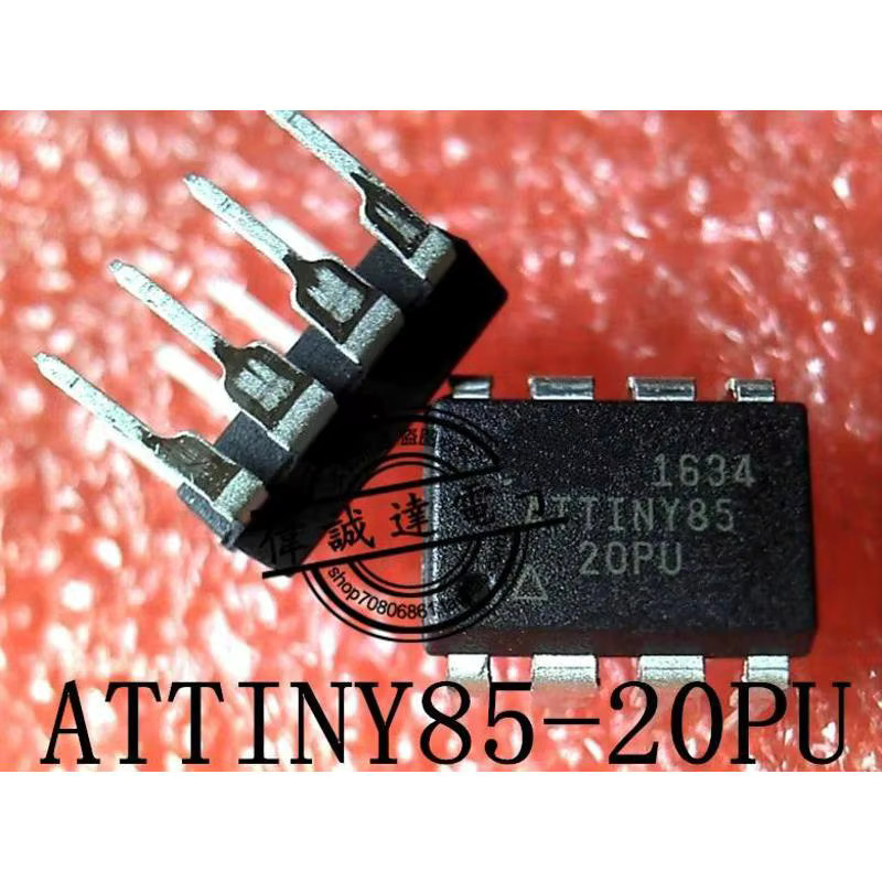 10 Stück ATTINY85-20PU Mikrocontroller DIP-8 in Schwarz - Bild 2
