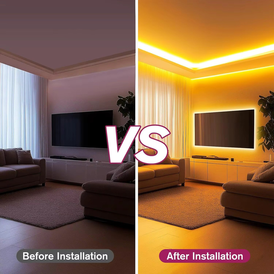 Acosh Neon COB LED-Streifen Warmweiß, 5V USB Flexibles Silikon Seil-Licht, 8mm Breite - Bild 6