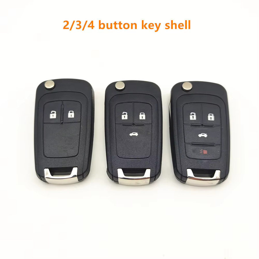 Wilongda Flip Remote Autoschlüssel Gehäuse in Schwarz für Chevrolet Cruze Epica Lova Camaro Impala Aveo sowie Vauxhall Opel Insignia Astra - Bild 3