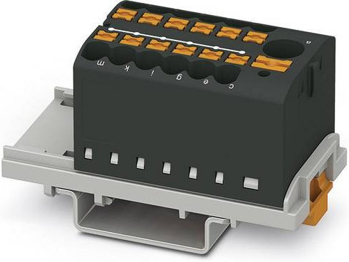 Phoenix Contact Verteilerblock 3273102 Zugfeder Schwarz 8 Stück - Bild 1