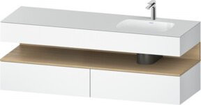 Duravit Qatego Einbauwaschtisch-Möbel-Set in Weiß, B/T/H: 160 x 50 x 60 cm - Bild 1