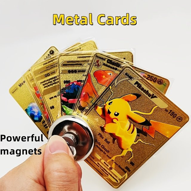 TAKARA TOMY Pokémon Metall-Sammelkarten, Englische Anime-Figuren - Bild 1