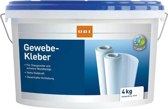 OBI Gewebekleber Dispersion Weiß 4 kg - Bild 1