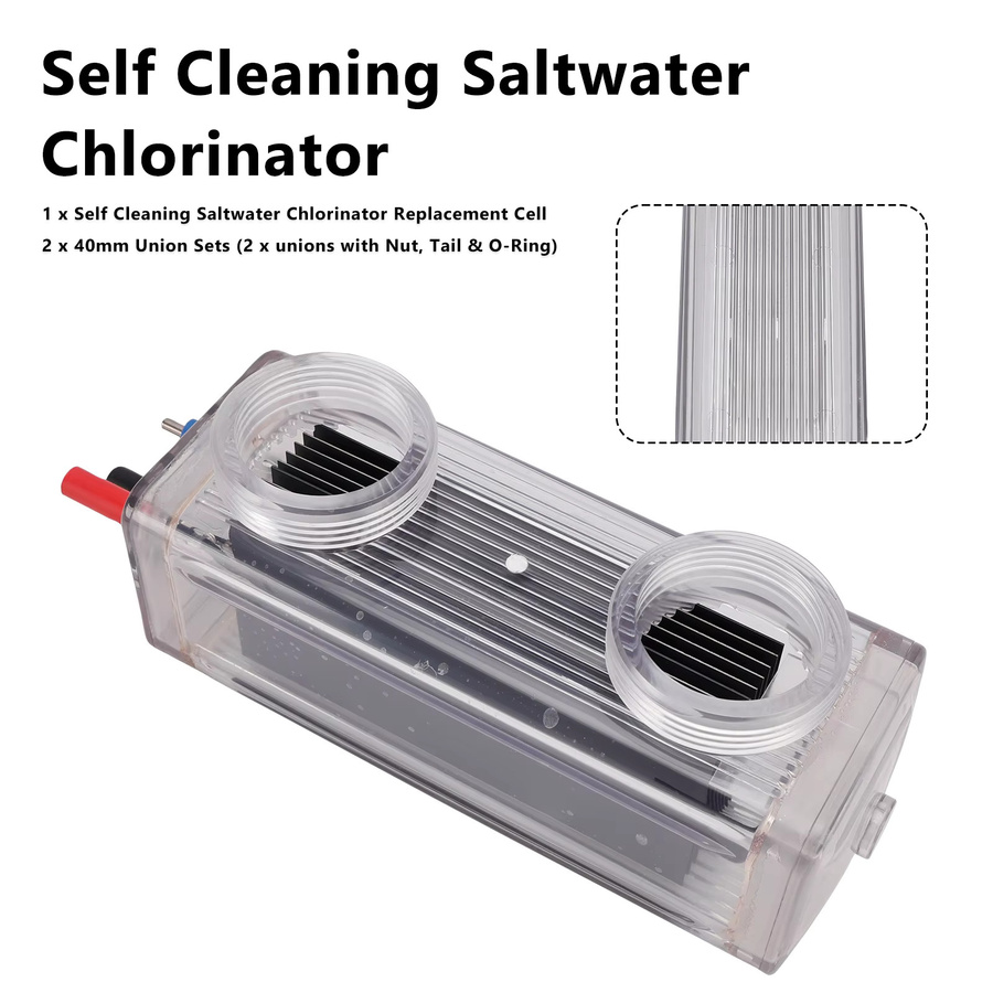 Areyourshop Selbstreinigende Salzwasser-Ersatzzelle für Zodiac Clearwater LM2-40 zur Salzelektrolyse in Transparent - Bild 2