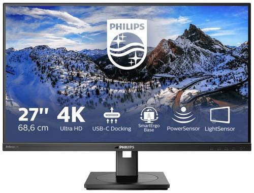 Philips 279P1/00 Monitor 27 Zoll 4K UHD IPS LCD Schwarz mit HDMI, USB-A, DisplayPort und USB-C - Bild 1