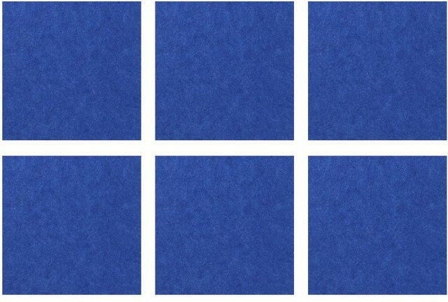 6er Set Akustikpaneele aus Baumwoll-Schaum zur Schalldämmung in Blau von TOMTOP JMS - Bild 1