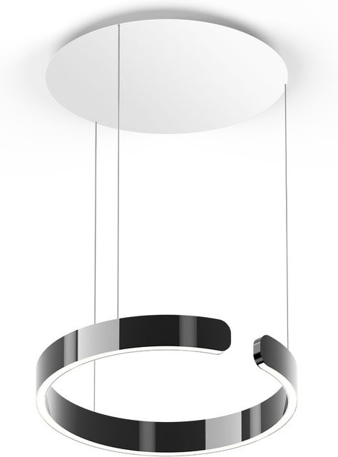 Occhio Mito sospeso 40 up LED-Pendelleuchte in Dark Chrome und Weiß matt mit höhenverstellbarer Ausführung von 50 bis 200 cm und dimmbarer Lichtfarbe von 2700K bis 4000K - Bild 1