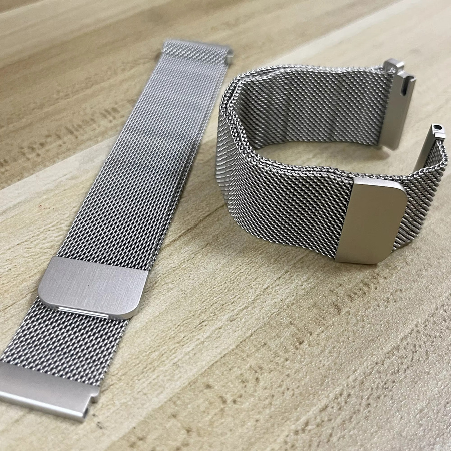VATMENS Uhrenarmband Milanese Loop, Edelstahl, Silber, Unisex - Bild 2