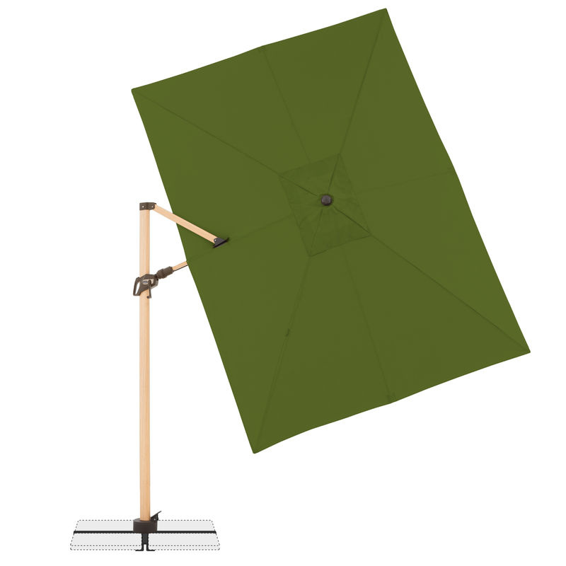 Doppler Ampelschirm Alu Wood AX Ultra in Kiwi mit Standkreuz, B/T/H: 300 x 220 cm - Bild 2