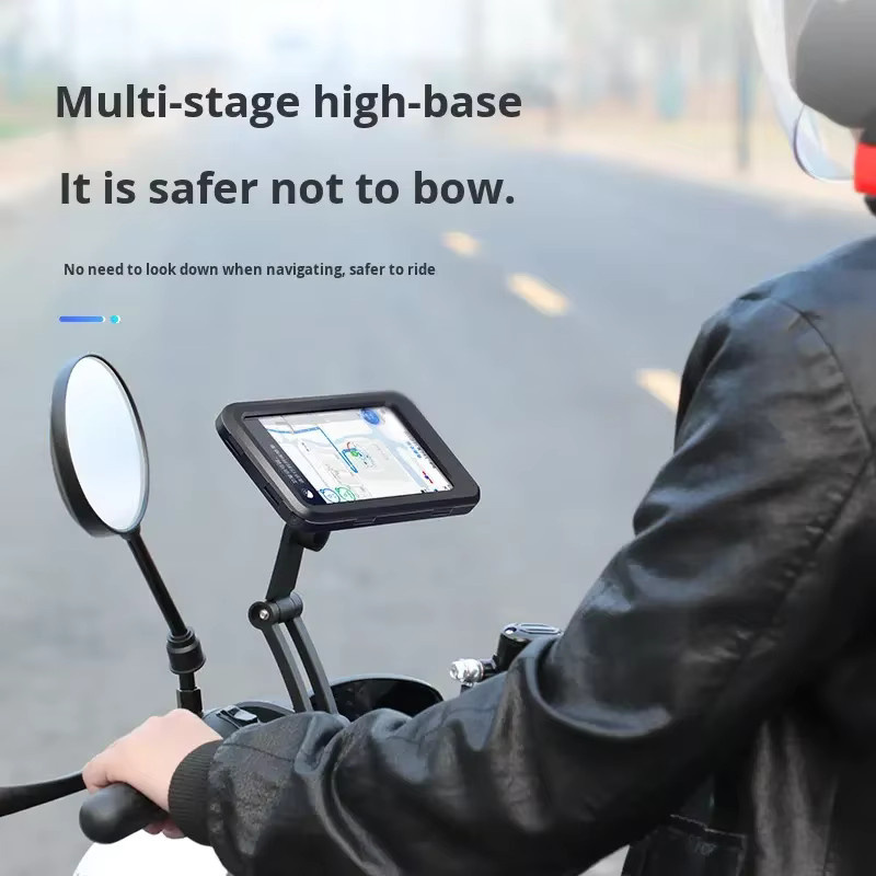 PHOENIX Wasserdichte Fahrrad-Telefonhalterung in Schwarz, stoßfest und 360 Grad verstellbar, passend für Smartphones von 10,9 cm bis 17,5 cm (4 bis 6,9 Zoll) - Bild 3