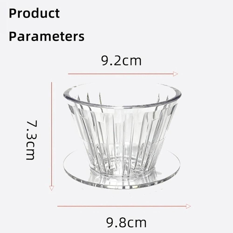 Yunran Hitzebeständiger Kaffee-Dripper Blau Wiederverwendbarer Pour-Over-Filterkorb für die Kaffeezubereitung - Bild 3